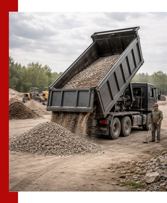 Доставка самосвалом 30 м3 по выгодным ценам в Верхней Пышме