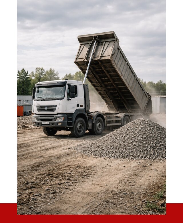 Доставка самосвалом 40 кубов в Верхней Пышме от 9234 р. | ПРОНЕРУДВрх