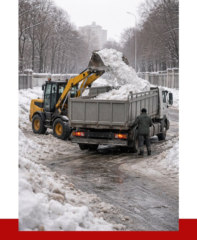 Вывоз снега с погрузкой в Верхней Пышме от 3591 р. ПРОНЕРУДВрх