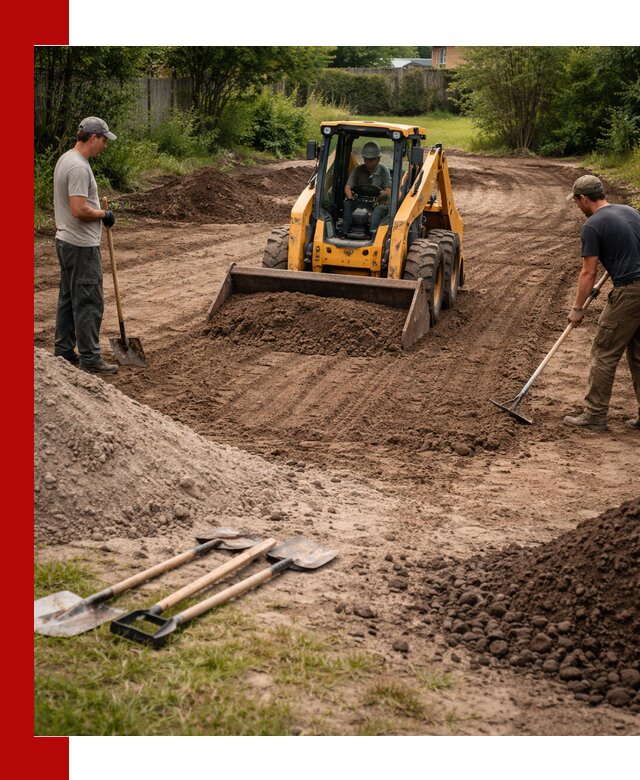 Планировка участка грунтом с вывозом и доставкой в Верхней Пышме